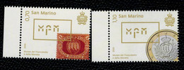 San Marino 2020 Stamp And Coin Museum - Museo Del Francobollo E Delle Monete 2v Complete Set ** MNH - Nuovi