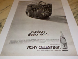 ANCIENNE PUBLICITE LOURDEURS D ESTOMAC VICHY SAINT YORRE 1968 - Affiches