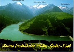 5952 - Tirol - Gerlos , Stausee Durlaßboden , Wildkarspitze , Reichenspitze , Zillerkopf - Gelaufen 1997 - Gerlos