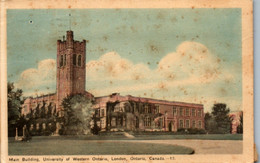 6091 - Kanada - Ontario , Main Building , University Of Western Ontario , London - Gelaufen - London