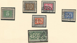 Switzerland Stamp Zumstein 262/266 + 272 World War 2 Armistice Pax Used - Sonstige & Ohne Zuordnung