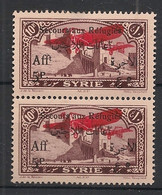 Syrie - 1926 - Poste Aérienne PA N°Yv. 37c** + 37 - Variété Sans T - Neuf * / MH VF - Poste Aérienne