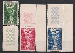 Andorre - 1955-57 - Poste Aérienne PA N°Yv. 2 à 4 - Série Complète Bord De Feuille - Neuf Luxe ** / MNH / Postfrisch - Airmail