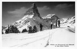 Winter Auf Braunwald Mit Eckstock U. Dem Bösen Faulen - Skifahrer 1941 - Braunwald