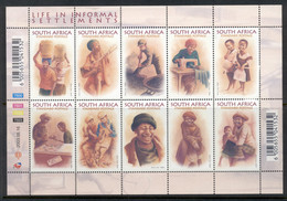 South Africa 2003 Life In Informal Settlements Sheetlet MUH - Unused Stamps