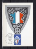 " POLICE NATIONALE " Sur Carte Maximum De 1976 N° Y&T 1907 Parfait état. CM - Police - Gendarmerie