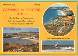 CPSM FRANCE 29 "Plomodiern, Camping De L'Iroise" - Plomodiern