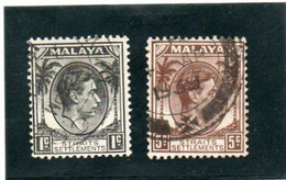GRANDE-BRETAGNE   1937-41  Malacca  Malaisie  Y.T. N° 223 à 237  Incomplet  Oblitéré - Malacca