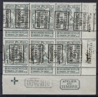 DUBBELDRUK Zegel Nr. 84 (blok Van 6) ** MNH Nr. 1733 A + DEPOT 1910 + ATELIER DU TIMBRE ! - Roulettes 1910-19