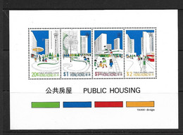 HONG-KONG 1981 BLOC HABITAT MODERNE YVERT N°B3 NEUF MNH** - Blocks & Sheetlets