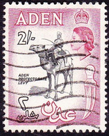 ADEN 1956 QEII 2/- Black & Carmine-Red SG66 Used - Aden (1854-1963)