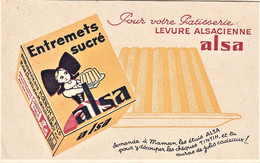 Rare Buvard Entremets Sucrés Alsa - Koek & Snoep