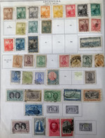 A) 1899—1910, ARGENTINA, SITTING FREEDOM WITH SHIELD WITH OVERPRINT IN BROWN, GREEN, GRAY, ORANGE, YELLOW, RED, BLACK, T - Gebruikt