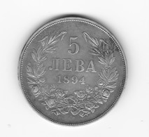 5 Leva Bulgarie 1894 KB TTB+ - Bulgaria