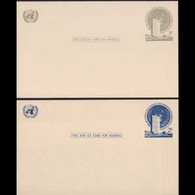 UN-NEW YORK 1951 - Pre-stamped Cards-Headquarters 2-3c - Cartas & Documentos