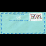 UN-NEW YORK 1975 - Aerogramme-UN Anniv. - Lettres & Documents