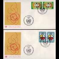 UN-GENEVA 1971 - FDCs - 19-20 Against Racism - Brieven En Documenten