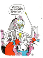 CABU Ed NI N°1101 - Révolution Française  Caricature De François Mitterand - Sondage Guillotine - CPM 10.5x15 TBE 1989 - Cabu