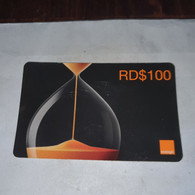 Dominicana-(orange-23rd$100)-(4)-(7883-6989-9211-48)-(31.12.2008)-used Card+1card Prepiad Free - Dominicaine