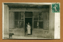 ANDELOT  (52) : " BOUCHERIE - CHARCUTERIE "  Carte Photo (localisation à Confirmer) - Andelot Blancheville