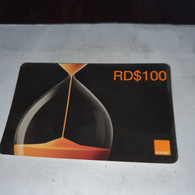 Dominicana-(orange-24rd$100)-(5)-(1343-6524-2835-75)-(31.12.2009)-used Card+1card Prepiad Free - Dominik. Republik