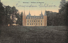 Esternay    51           Château De Nogentel .   Colorisée Et Toilée      (voir Scan) - Esternay