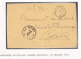 DDY 558 -- Collection THOUROUT - Carte Privée En SM THOUROUT 10 X 1914 Vers GENT - Arrivée 19 XII 1918 - Autres & Non Classés