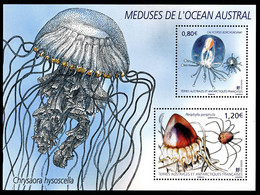TAAF 2021 BLOC 'MEDUSES DE L'OCEAN AUSTRAL' ** - Blokken & Velletjes