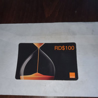 Dominicana-(orange-24rd$100)-(16)-(8350-9823-5754-35)-(31.12.2009)-used Card+1card Prepiad Free - Dominik. Republik