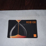 Dominicana-(orange-24rd$100)-(18)-(8262-9818-3545-13)-(31.12.2009)-used Card+1card Prepiad Free - Dominicana