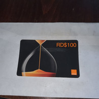 Dominicana-(orange-24rd$100)-(19)-(8257-3974-5581-83)-(31.12.2009)-used Card+1card Prepiad Free - Dominik. Republik