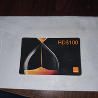 Dominicana-(orange-24rd$100)-(20)-(8604-8348-5829-70)-(31.12.2009)-used Card+1card Prepiad Free - Dominicaanse Republiek