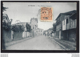 CPA Sao Thomé Et Principe Rua Matheus Sampaio - Sao Tome And Principe