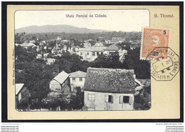 CPA Sao Thomé Et Principe Vista Parcial Da Cidade - Sao Tome And Principe
