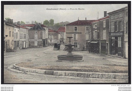 CPA 55 Gondrecourt Place Du Marché - Gondrecourt Le Chateau