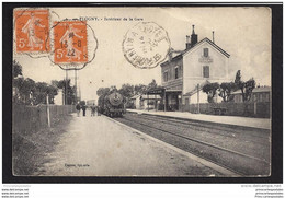 CPA 89 Flogny La Gare Et Le Train - Flogny La Chapelle