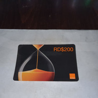 Dominicana-(orange-25rd$200)-(23)-(9064-1098-7595-85)-(31.12.2009)-used Card+1card Prepiad Free - Dominicaine