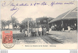 CPA Station Du Chemin De Fer De Ouidah Dahomey - Dahomey