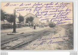 CPA 17 Aunay De Saintonge La Gare Et Le Train Tramway - Aulnay