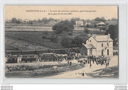 CPA 37 Fondettes L'inauguration De La Gare Le Train Des Autorités  Ligne De Tours Luynes - Fondettes