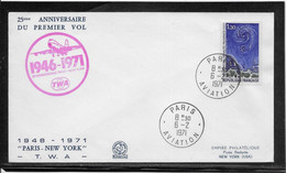 France 1er Vols - Enveloppe - TB - Premiers Vols