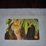 Dominicana-(orange-28rd$100)-(1574-6584-3817-47)-three Mango-(28)-(31.12.2009)-used Card+1card Prepiad Free - Dominicana