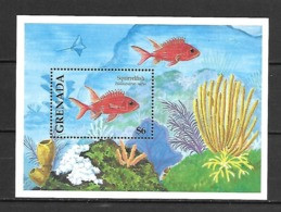 Grenada 1994 Fishes - Holocentrus Rufus MS MNH - Fische