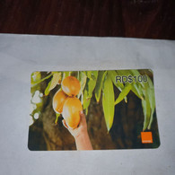 Dominicana-(orange-28rd$100)-(1573-6829-5160-27)-three Mango-(35)-(31.12.2009)-used Card+1card Prepiad Free - Dominik. Republik