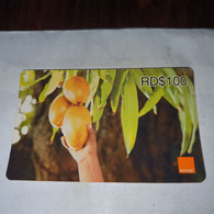 Dominicana-(orange-29rd$100)-(2514-5298-2696-65)-three Mango-(39)-(31.12.2010)-used Card+1card Prepiad Free - Dominicaine