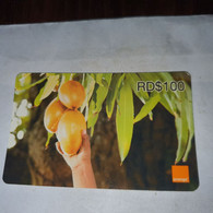 Dominicana-(orange-29rd$100)-(2480-9711-5590-70)-three Mango-(40)-(31.12.2010)-used Card+1card Prepiad Free - Dominicana