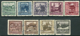 AUSTRIA 1923 Artists' Fund Set Used.  Michel 433-41 - Gebraucht