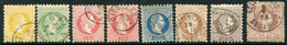 AUSTRIA 1867 Franz Joseph  Coarse Printing Set With Both Types Of The 5 Kr Used.  Michel 35-41 . - Used Stamps