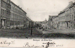 BASTOGNE La Grand'Rue Animée Circulé En 1903 Ou 1908?? - Bastogne