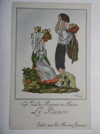 Jean DROIT Folklore Costume Le Béarn "Vieilles Provinces De France" Publicité Farines Maltées Jammet - Droit